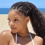 Halle Bailey’s Vacation Hair Is Giving ‘Mamma Mia’ Meets Mermaid