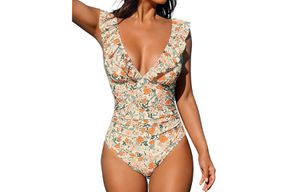 Amazon CUPSHE Ruffled One Piece Swimsuit