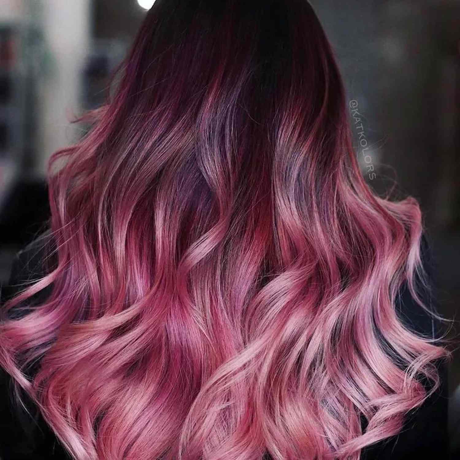 maroon hair style