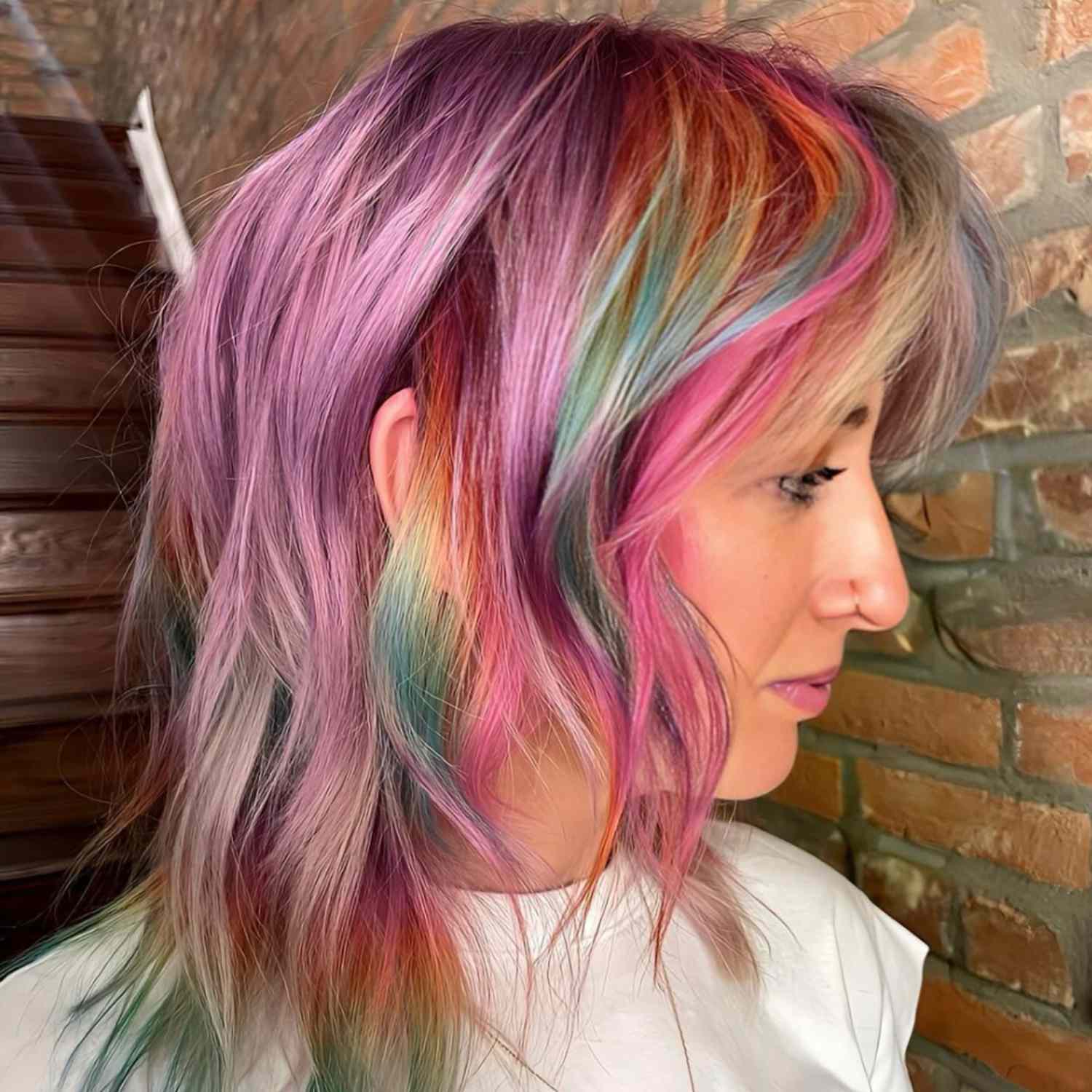 Unicorn-core hair.