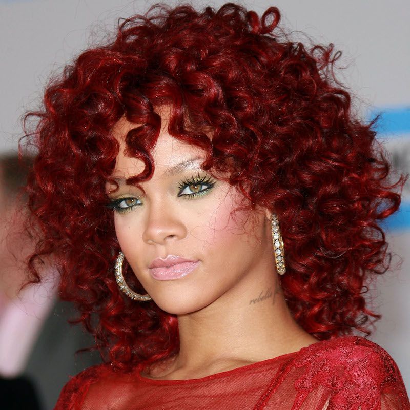 Dark Red Hair Colors Rihanna