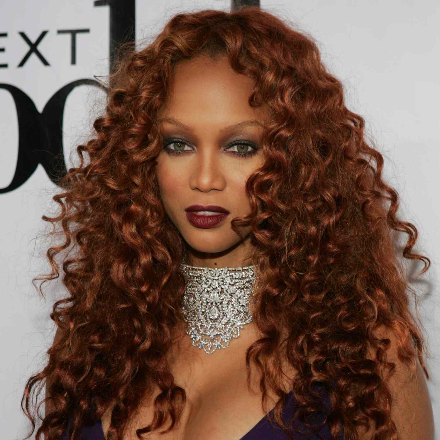 Tyra Banks Auburn Hair