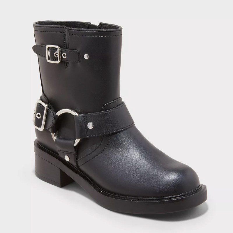 Universal Thread Connor Harness Buckle Ankle Boots