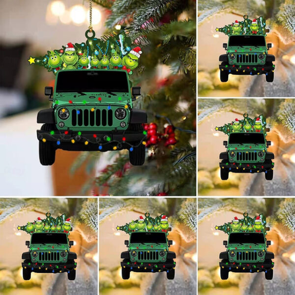 Christmas Car 2D Acrylic Decorations Car Decorations Christmas Tree Decorations Xmas Gift Home Decoration 2025 - US $2.99