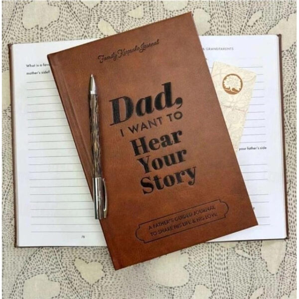 Dad I Want to Hear Your Story Heirloom Edition A Father’s Guided Journal To Share His Life & His Love Christmas Gift For Dad,Mom (Brown Type is Hardco