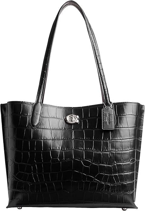 Coach Embossed Croc Willow Tote