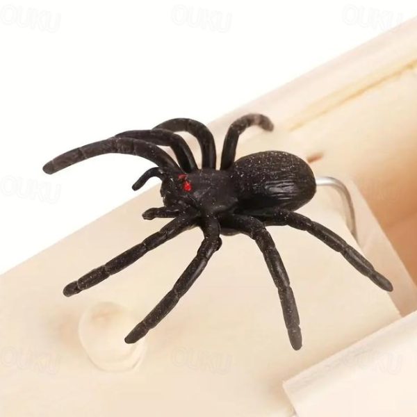 Halloween Gift Spider in a Box Gag Gift Spider Scare Prank Box, Hilarious Wooden Scare Box,Handmade Fun Joke Scarebox Toy 2024 - US $6.99